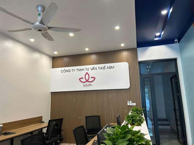 Sảnh tiếp đón văn phòng Công ty TNHH Tư vấn thuế ABM