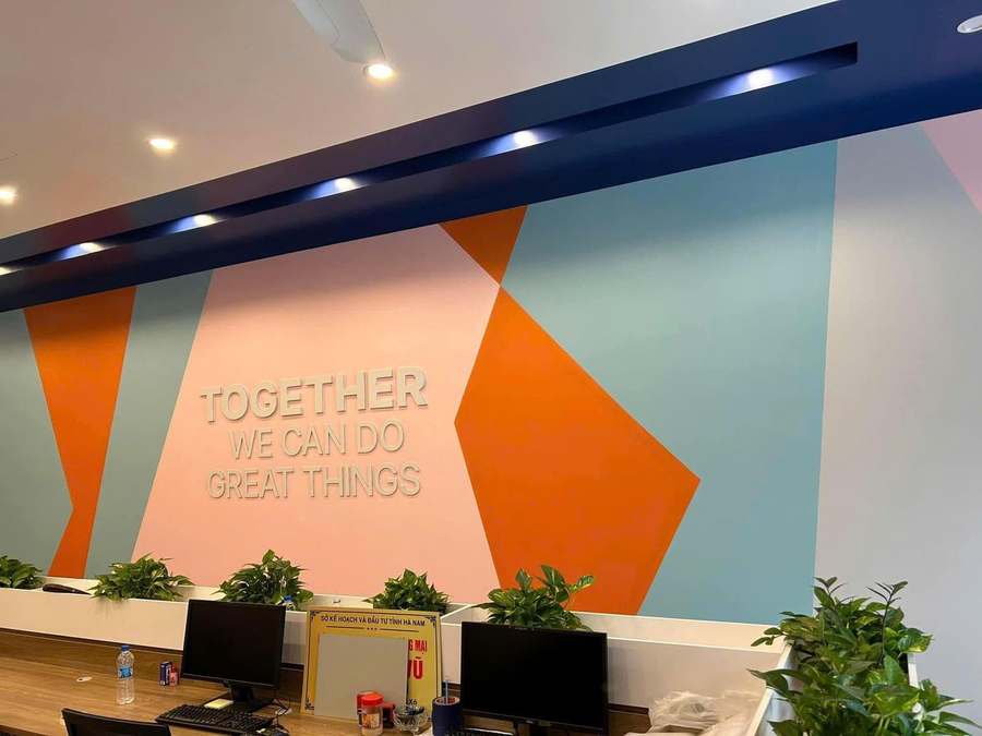 Thông điệp Together We Can Do Great Things tại văn phòng ABM